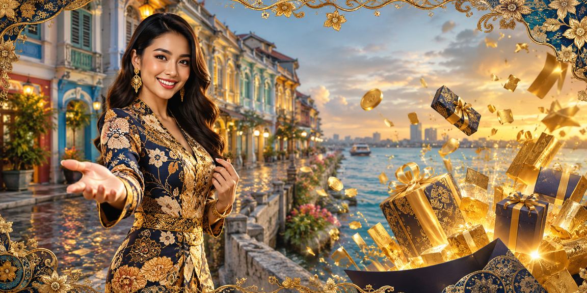 Suasana kasino hiburan bergaya di Penang dengan sentuhan batik